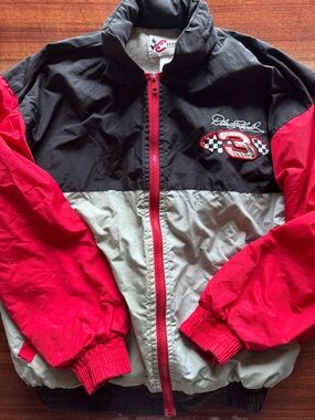 Chase Authentics Dale Earnhardt Red, Black & Gray Kids' Racing Puffer Jacket